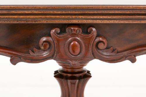 VICTORIAN MAHOGANY CARD TABLE - ADDITIONAL PHOTO 5