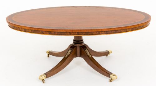 High Quality Mahogany Oval Coffee Table