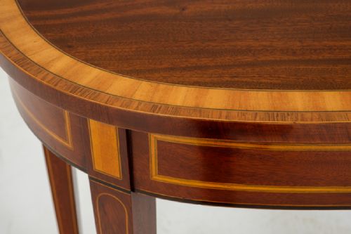 fig 1. Mahogany Console Table with Hepplewhite Influences