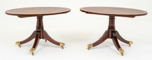 fig 1. Matched Pair of Mahogany Coffee Tables in the Regency Style