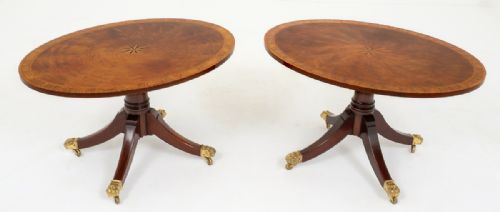 Matched Pair of Mahogany Coffee Tables in the Regency Style