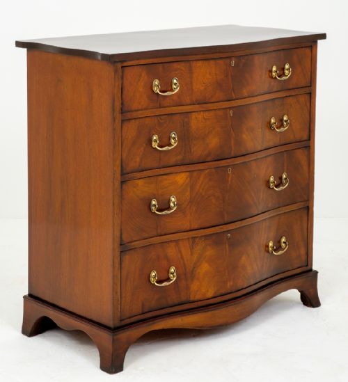 Mahogany Serpentine Chest of Drawers
