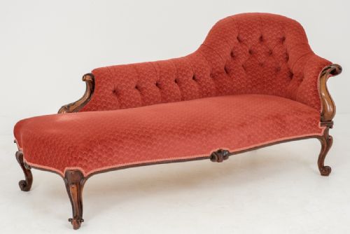 Very Elegant Victorian Rosewood Chaise Longue