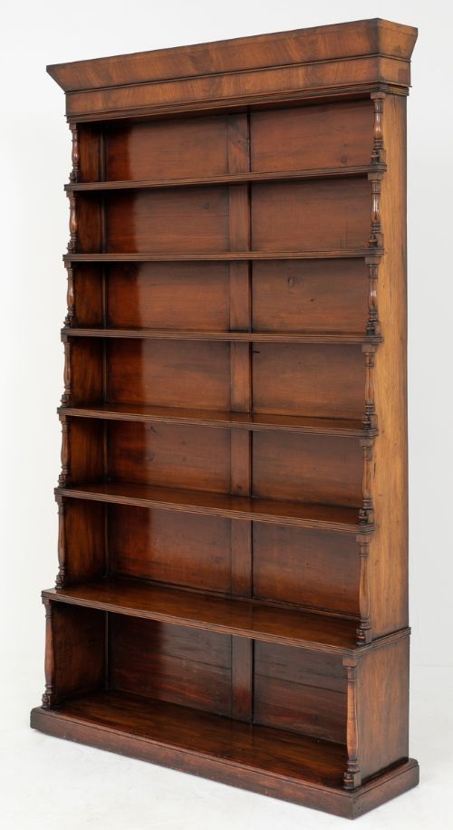 Stunning William IV Mahogany Waterfall Bookcase