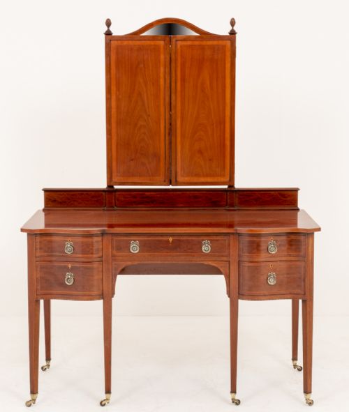 fig 1. Superb Quality Mahogany Sheraton Revival Dressing Table