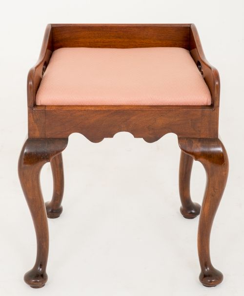 Mahogany Queen Anne Stool of Unusual Form