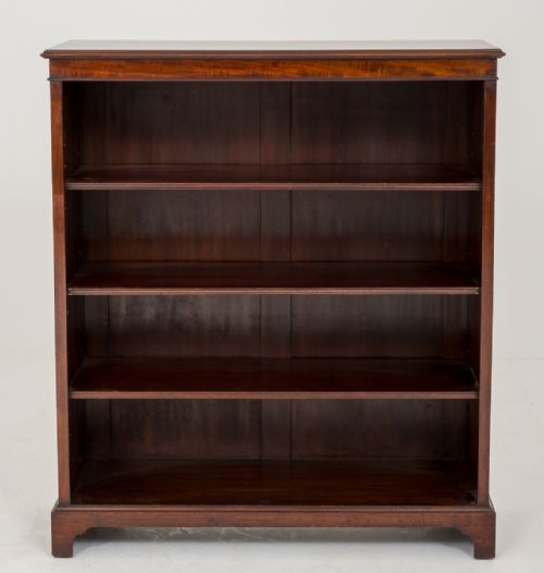 Mahogany Open Bookcase