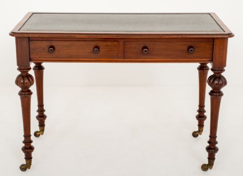 Victorian Mahogany 2 Drawer Writing Table