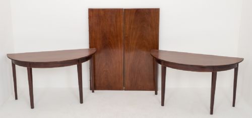 Mahogany Georgian "D" End Dining Table
