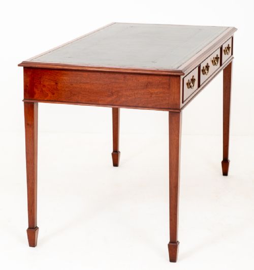 fig 1. Mahogany 3 Drawer Writing Table