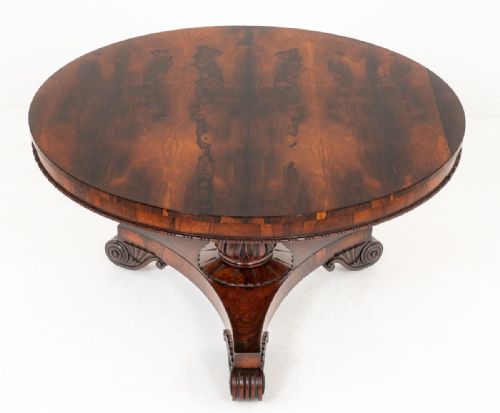 Good Quality William IV Rosewood Centre Table