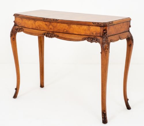Burr Walnut Hall / Glove Table