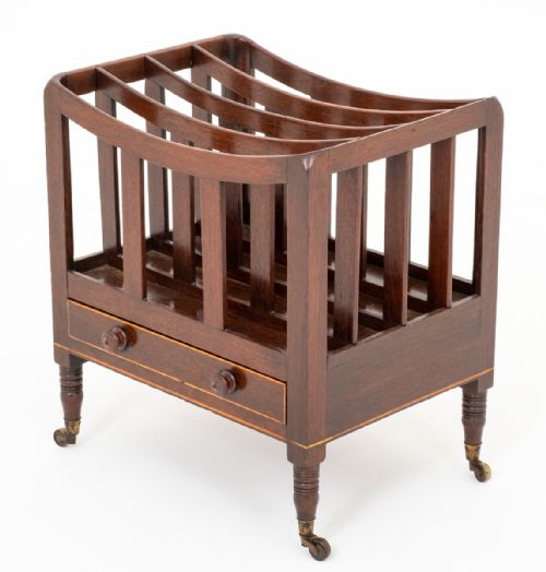 EARLY 19TH CENTURY MAHOGANY CANTERBURY - ADDITIONAL PHOTO 3