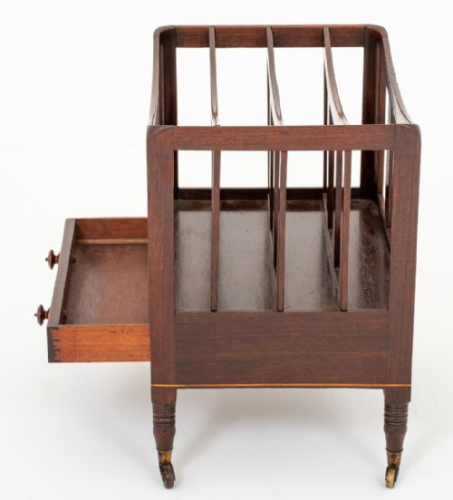 EARLY 19TH CENTURY MAHOGANY CANTERBURY - ADDITIONAL PHOTO 5