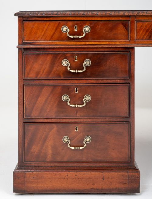 fig 1. Imposing Mahogany Partners Desk