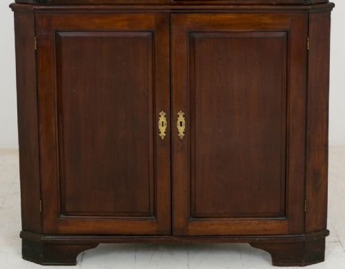 GEORGE II MAHOGANY GLAZED CORNER CABINET - ADDITIONAL PHOTO 1