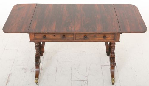 REGENCY ROSEWOOD SOFA TABLE - ADDITIONAL PHOTO 1