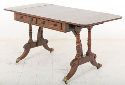 REGENCY ROSEWOOD SOFA TABLE - ADDITIONAL PHOTO 2