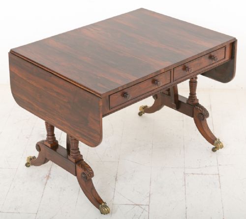 REGENCY ROSEWOOD SOFA TABLE - ADDITIONAL PHOTO 7