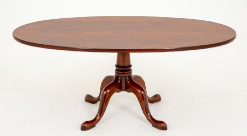 Mahogany Oval Coffee Table