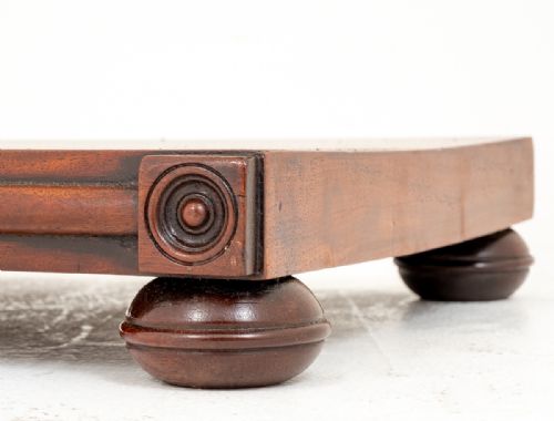 GOOD WILLIAM IV MAHOGANY SWING MIRROR - ADDITIONAL PHOTO 4