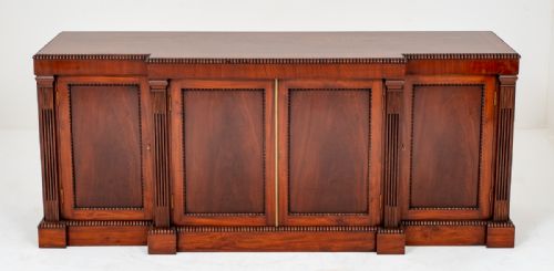 Regency Style Mahogany 4 Door Breakfront Sideboard