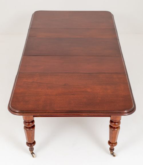 fig 1. Mid Victorian 3 Leaf Mahogany Extending Dining Table