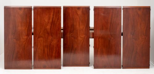 fig 1. Superb Quality William IV Mahogany 5 Leaf Extending Dining Table