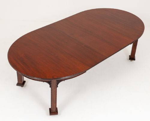 Mahogany Oval Extending Dining Table