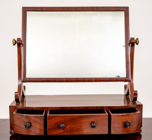 REGENCY MAHOGANY DRESSING MIRROR - ADDITIONAL PHOTO 5
