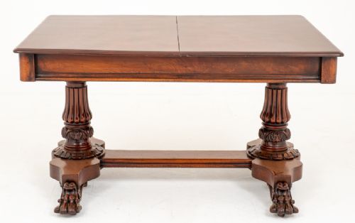 Stunning and Rare William IV Mahogany Carved Extending Dining Table