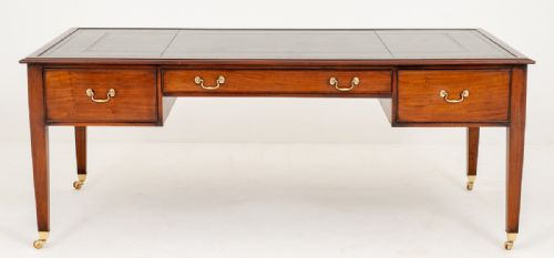 Mahogany 3 Drawer Writing Table with Georgian Influences