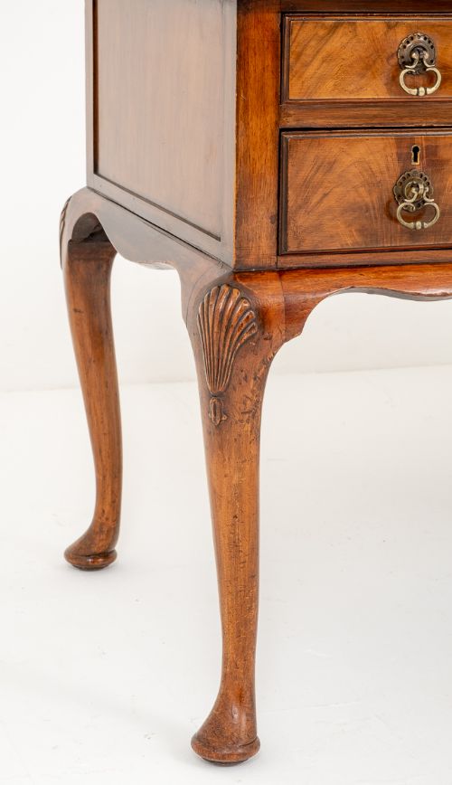 fig 1. Pretty Walnut Queen Anne Style Writing Table
