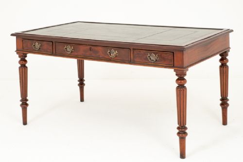 William IV Mahogany 3 Drawer Writing Table