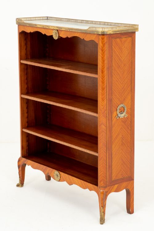 Stunning French Satinwood Open Bookcase