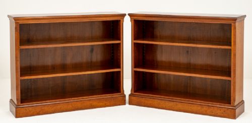 Pair of Victorian Mahogany Open Bookcases