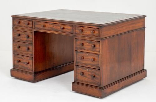 Mid Victorian Mahogany Partners Desk