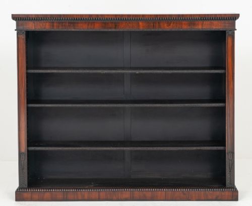 William IV Rosewood Open Bookcase.