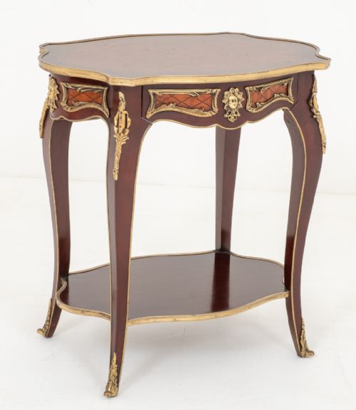 MAHOGANY FRENCH OCCASIONAL TABLE - ADDITIONAL PHOTO 5
