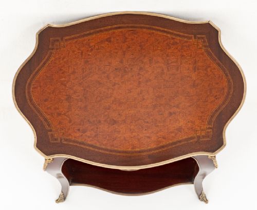 MAHOGANY FRENCH OCCASIONAL TABLE - ADDITIONAL PHOTO 8