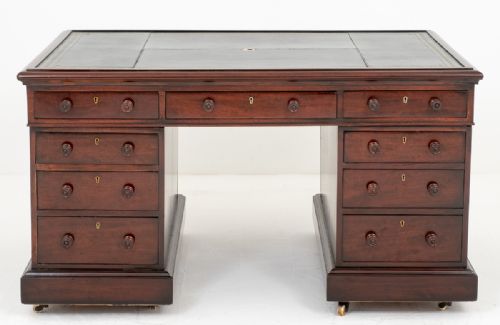 William IV Mahogany Partners Desk