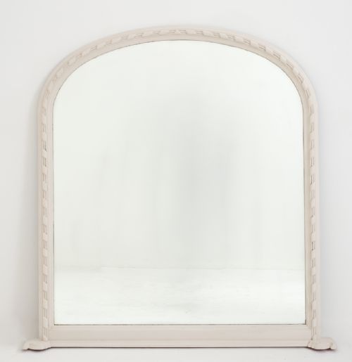 Victorian Style Painted Overmantle Mirror