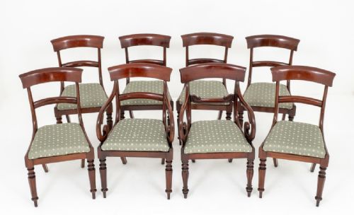 Harlequin Set of 8 Mahogany Dining Chairs