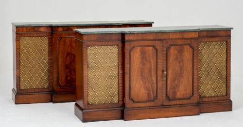 Stunning Pair of Mahogany Regency Style Side Cabinets