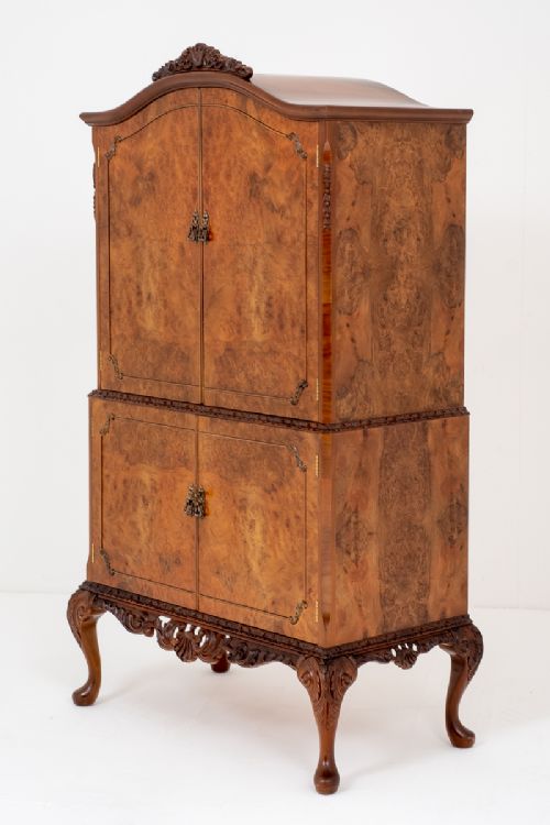 Stunning Walnut Drinks Cabinet
