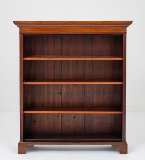 Victorian Mahogany Open Bookcase