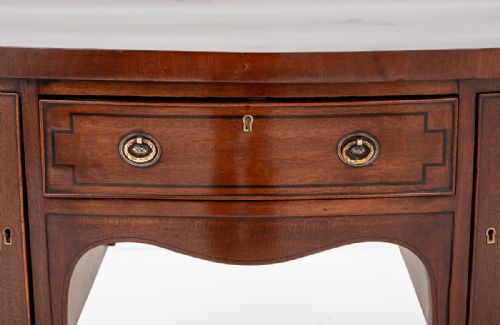 REGENCY MAHOGANY BOW SIDEBOARD - ADDITIONAL PHOTO 5