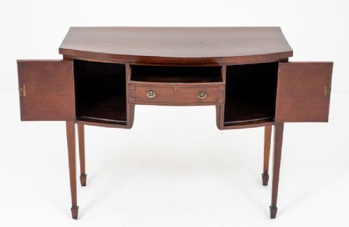 REGENCY MAHOGANY BOW SIDEBOARD - ADDITIONAL PHOTO 1