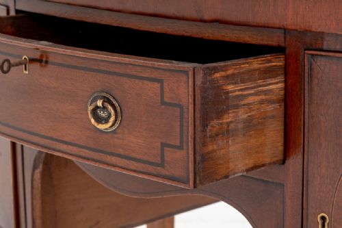 REGENCY MAHOGANY BOW SIDEBOARD - ADDITIONAL PHOTO 2