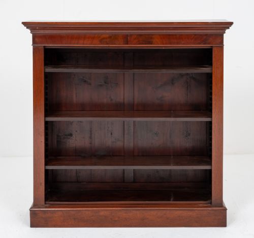 Victorian Mahogany Open Bookcase